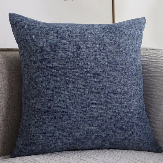 Plain Cotton Linen Throw Pillow Cover