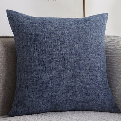 Plain Cotton Linen Throw Pillow Cover