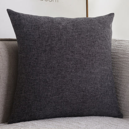 Plain Cotton Linen Throw Pillow Cover