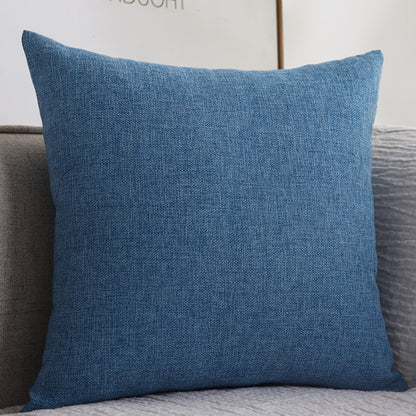 Plain Cotton Linen Throw Pillow Cover
