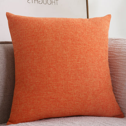 Plain Cotton Linen Throw Pillow Cover